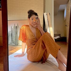 Leopard silk Jumpsuit joie